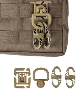 Mil-Tec Zestaw uchwytów Ultimate Tactical do systemu MOLLE - coyote (13457605) 13457605 - Amunicja i osprzęt ASG - miniaturka - grafika 6