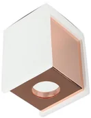 Oprawy, klosze i abażury - v-tac Oprawa V-TAC GIPS BETON GU10 Natynkowa Kwadrat Biały/Różowe Złoto VT-860 - miniaturka - grafika 1