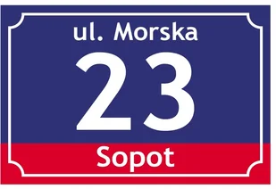 Tabliczka Adresowa z numerem domu tablica 30x20 cm - Numery na dom - miniaturka - grafika 17