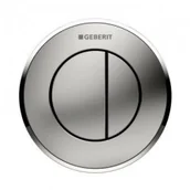 Przyciski spłukujące - Geberit 116.056.KK.1 Typ01 przycisk spłukujący WC pneumatyczny biały/złoty 116.056.KK.1 - miniaturka - grafika 1