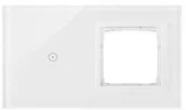Wyłączniki światła i elektryczne - Simon Panel dotykowy Simon 54 Touch DSTR210/70 2 moduły 1 pole dotykowe otwór na osprzęt Simon 54 biała perła DSTR210/70 - miniaturka - grafika 1