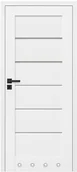 Drzwi wewnętrzne - Drzwi bezprzylgowe z tulejami Toreno 70 prawe kredowo-białe - miniaturka - grafika 1