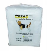 Specjalistyczne artykuły dla zwierząt - Cezar Pieluchy pampersy dla psa samców 72 L 42-58 - miniaturka - grafika 1