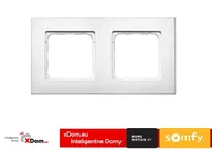 Systemy inteligentnych domów - SOMFY Somfy 9015238 ramka 50x50 do radiowego pilota Smoove, kolor pure 9015238 - miniaturka - grafika 1