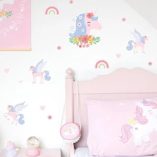 Little Lovely Company Naklejki ścienne Jednorożec - Wyposażenie pokoiku dziecięcego - miniaturka - grafika 3