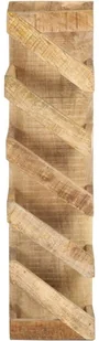vidaXL VidaXL Stojak na 5 butelek wina lite drewno mango 321627 - Stojaki na wino - miniaturka - grafika 3