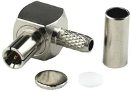 Złącza, przejściówki, adaptery - brak danych Złącze TS9 kątowe zaciskane na RG17 - miniaturka - grafika 1