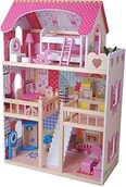 Domki dla lalek - BINO Domek dla lalek moebliert, 17 części - miniaturka - grafika 1