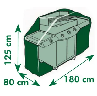 Outsideliving Nature Pokrowiec na grill gazowy PE 80x180x125 cm 6031603 - Pokrowce na grilla - miniaturka - grafika 4