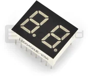 Podzespoły elektroniczne - Wyświetlacz 7-segmentowy x2 - 10mm czerwony - wsp. katoda LCD-06281 - miniaturka - grafika 1