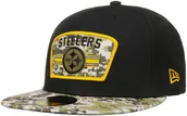 Czapki damskie - New Era Czapka 59Fifty Pittsburgh Steelers by czarny, 7 1/8 (56,8 cm) - miniaturka - grafika 1
