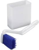 Akcesoria do wc - Wenko Zestaw do czyszczenia toalety kątowa szczotka wykonany z tworzywa sztucznego pojemnik z przyssawkami marka 85151500 - miniaturka - grafika 1