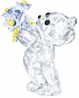 Figurki dekoracyjne - Swarovski Kris niedźwiedź  niezapomniana figurka, kryształ, wielokolorowy jasny, 4,5 x 2,6 x 3,7 cm - miniaturka - grafika 1