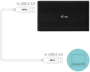 i-Tec MySafe MYSAFEU312 - Obudowy i kieszenie na dyski twarde - miniaturka - grafika 4