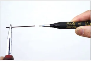 VSA Van Spijk Pica Ink Marker do głębokich otworów, czarny (PI15046SB) - Narzędzia warsztatowe - miniaturka - grafika 4