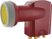Konwertery satelitarne - Schwaiger GmbH Schwaiger bardzo odporne na wysokie temperatury Sun Protect Quattro-LNB z cegły 4004005203912 - miniaturka - grafika 1