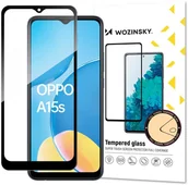 Szkła hartowane na telefon - Wozinsky super wytrzymałe szkło hartowane Full Glue na cały ekran z ramką Case Friendly Oppo A15s / A15 czarny hurtel-72946-0 - miniaturka - grafika 1