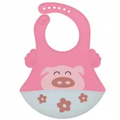 Śliniaki i fartuszki - LUXMA Śliniak śliniaczek silikonowy kieszonka SD583Ś SD583Ś - miniaturka - grafika 1