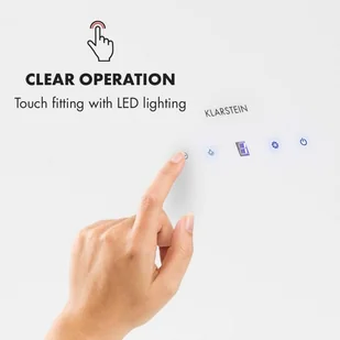 Klarstein Annabelle 90 Biały (TK15-Annabelle90WH) - Okapy kuchenne - miniaturka - grafika 3