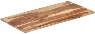 vidaXL Blat stołu, lite drewno sheesham, 25-27 mm, 60x100 cm vidaXL - Blaty meblowe i parapety okienne - miniaturka - grafika 7