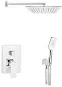 Zestawy prysznicowe - Invena Zestaw natryskowy podtynkowy Nyks BS-28-0K2-A - miniaturka - grafika 1