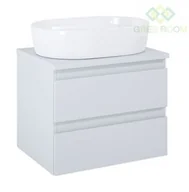 Szafki łazienkowe - Oltens Oltens Vernal szafka 60 cm podumywalkowa wisząca z blatem szary mat 60003700 - miniaturka - grafika 1