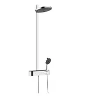 Zestawy prysznicowe - Hansgrohe Pulsify ShowerTablet Select Zestaw prysznicowy natynkowy termostatyczny z deszczownicą chrom 24241000 - miniaturka - grafika 1