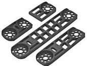 Akcesoria do armatury i ceramiki - KAN Płytka montażowa do podejść pod baterie podwójna rozstaw 150mm KAN-THERM 6090.060 6090.060 - miniaturka - grafika 1