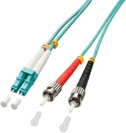 Kable światłowodowe - LINDY 46380 Kabel optyczny światłowód) LC ST OM3 niebieski 1m LY-46380 - miniaturka - grafika 1
