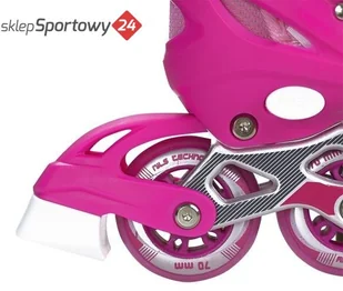 NJ1828 A RÓŻOWY ROZM. M (35-38)  ŁYŻWOROLKI NILS EXTREME - Rolki - miniaturka - grafika 14