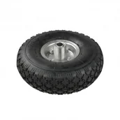 Akcesoria do urządzeń ogrodniczych - GEKO Koło do taczki małe 4.00-4 2PR szara felga 0190 G71005 - miniaturka - grafika 1