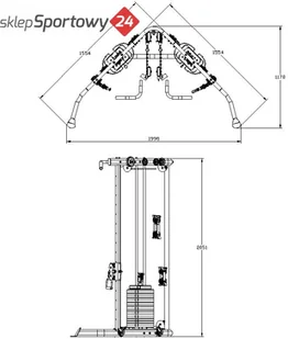 Insportline BRAMA WIELOFUNKCYJNA DO ĆWICZEŃ CC200 17963 - Pozostały sprzęt i akcesoria do ćwiczeń - miniaturka - grafika 2