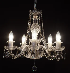 Elita bohemia Żyrandol kryształowy 5-ramienny - Bohemia L 080/5/01 PB - Lampy sufitowe - miniaturka - grafika 7