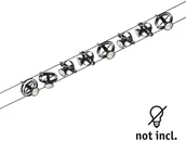 Lampy pozostałe - Paulmann Cardan system linkowy 8-pkt., czarny - miniaturka - grafika 1