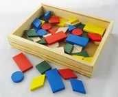 Pomoce naukowe - A-FIRMA-CJA DREWNIANA MOZAIKA GEOMETRYCZNA - POMOC DYDAKTYCZNA MOZAIKA E - miniaturka - grafika 1