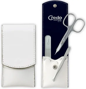 Solingen Credo Luksusowy 3 częściowy do manicure w białej przypadku skóropodobnym Bianco 3 - Zestawy do manicure i pedicure - miniaturka - grafika 2