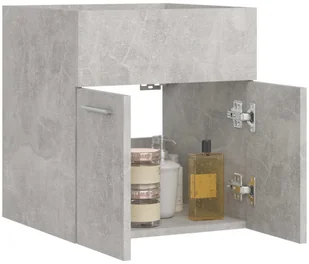 VidaXL Lumarko Szafka pod umywalkę, szarość betonu, 41x38,5x46 cm, płyta 804642 VidaXL - Meble łazienkowe - miniaturka - grafika 3