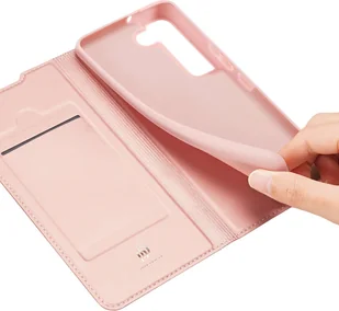 Dux Ducis Etui ochronne z klapką Skin Pro skórzane do Samsung Galaxy S22 Plus Różowe 12396X7 - Etui i futerały do telefonów - miniaturka - grafika 8