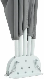 vidaXL Składany parawan tarasowy, szary, 400x200 cm vidaXL - Pawilony ogrodowe - miniaturka - grafika 6