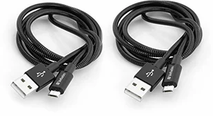 Verbatim Kabel USB/micro USB 1m + 1m 48874) Czarny - Kable USB - miniaturka - grafika 2