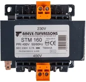 Zasilacze i transformatory - Breve Transformator 1-fazowy STM 160VA 400/230V 16252-9915 9915 - miniaturka - grafika 1