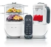 Zestawy naczyń dla dzieci - Babymoov Urządzenie wielofunkcyjne Nutribaby+ Loft White - miniaturka - grafika 1