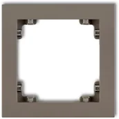 Klawisze i ramki - Karlik Deco czekoladowy ramka 1-krotna 49DR-1 49DR-1 - miniaturka - grafika 1