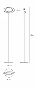 Artemide Lampa podłogowa CABILDO LED FLOOR 1180010A - Lampy stojące - miniaturka - grafika 2