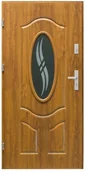 Drzwi zewnętrzne - Splendoor Drzwi zewnętrzne stalowe  Apis 90 prawe złoty dąb - miniaturka - grafika 1