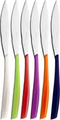Noże kuchenne - Bugatti narybku 021 °F35/6 Glamour noże do steków, SAN/nierdzewna, 16 x 26 x 3 cm, wielokolorowy, 6 sztuki GLAA-021F35/6 - miniaturka - grafika 1
