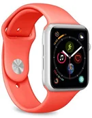 Akcesoria do smartwatchy - PURO ICON Elastyczny pasek sportowy do Apple Watch 38 / 40 mm (S/M &amp; M/L) Coral AW40ICONCOR - miniaturka - grafika 1