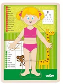 Puzzle - Woodyland Puzzle Ludzkie ciało Dziewczynka angielski - miniaturka - grafika 1