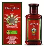 Olejki i świece do masażu - Himani NAVRATNA OIL - ajurwedyjski olejek do włosów i do masażu HIMANI 200ml - miniaturka - grafika 1