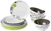 Kuchnia turystyczne i akcesoria - Brunner naczynia Melaminowe naczynia Camping naczynia zestaw Space 12tl antislip 0830148N.C7B - miniaturka - grafika 1